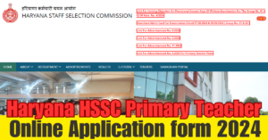 Haryana HSSC JBT Teacher Recruitment 2024